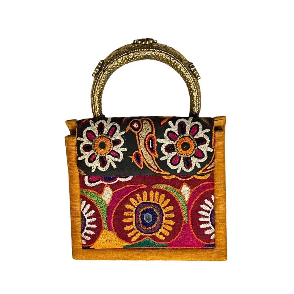VINTAGE NEIMAN MARCUS Original Silk Small Handbag - Picture 1 of 12